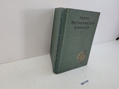 Buch fraas petrefakten - buch, petrefakten-sammler