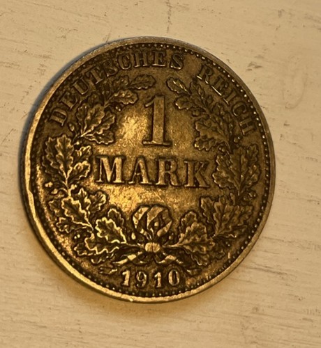 Deutsches reich mark 1910 g - 1,