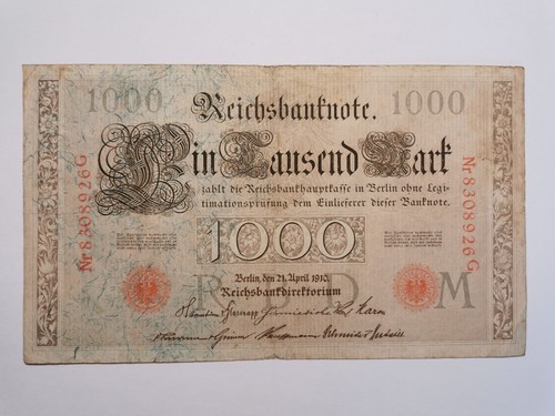 Reichsbanknote 1000 mark - 1000,