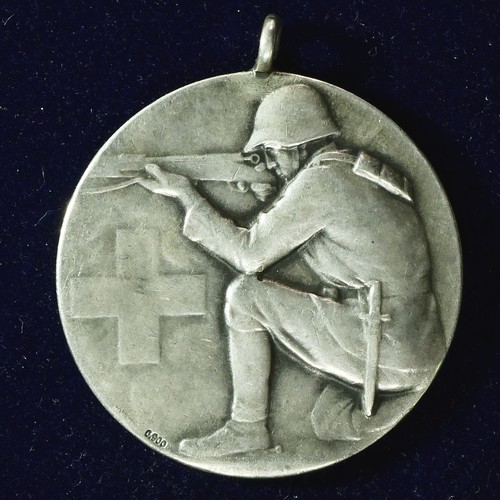 Schützenmedaille mit henkel - schützenmedaille,