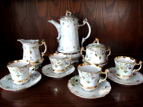 Kaffee service mit 4 - *, kaffee-service