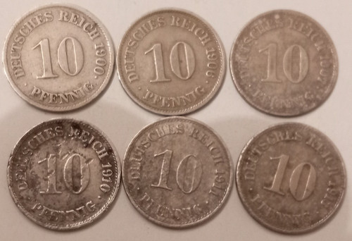 Deutschland pfennige 1900j - 10,