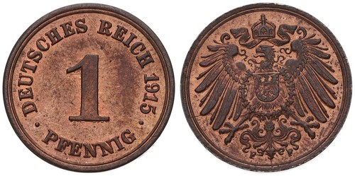 Deutschland 1 pfennig - -,