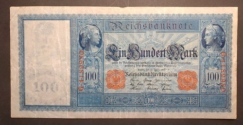 Reichsbanknote 100 mark - reichsbanknote,