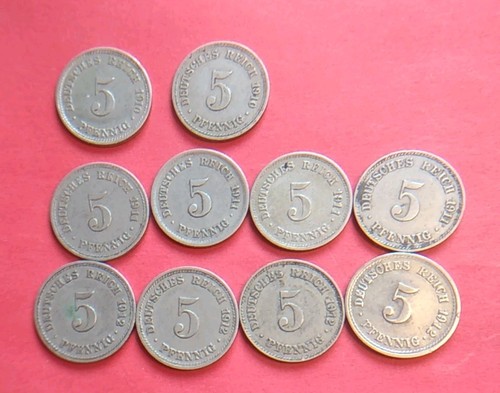 10x5 pfennig kaiserreich 1910 - pfennig,