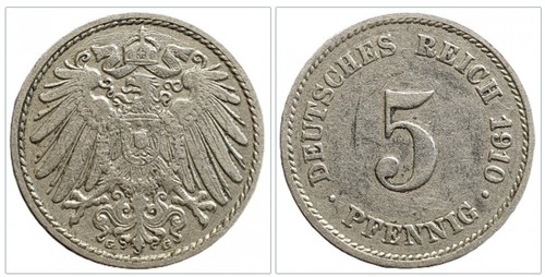 Pfennig stück 1910 g - stück,