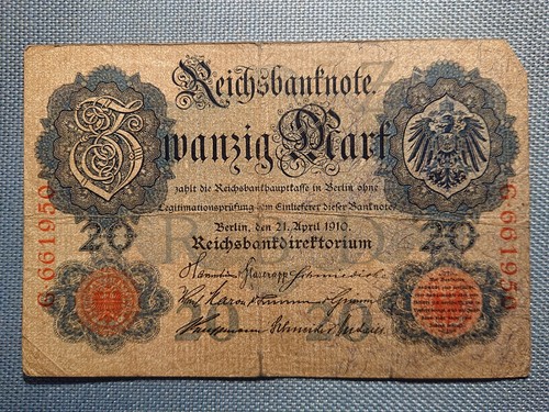 Alte reichsbanknote geldschein - reichsbanknote,