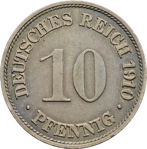 Deutsches reich pfennig - 10,