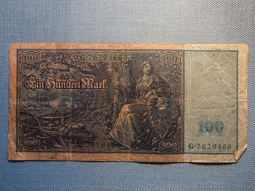 Alte reichsbanknote geldschein - alte,