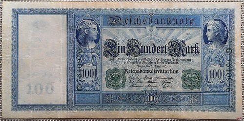 100 mark reichsbanknote - mark,