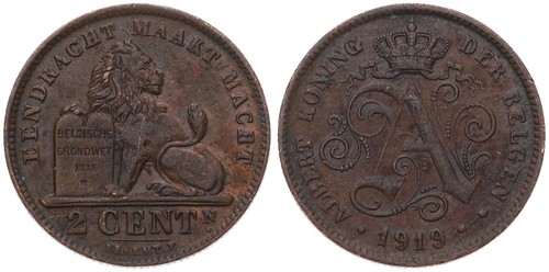 Belgien belgium 2 centimes - -,