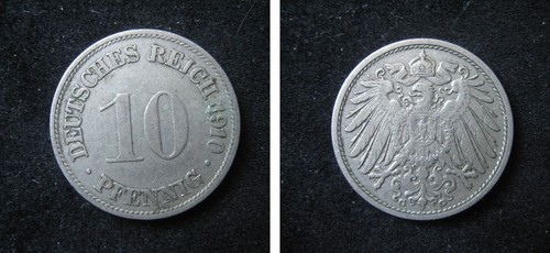 Pfennig 1910 g in - 13, 10