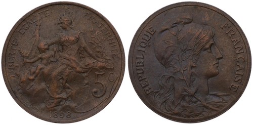 Frankreich france 5 centimes - frankreich,