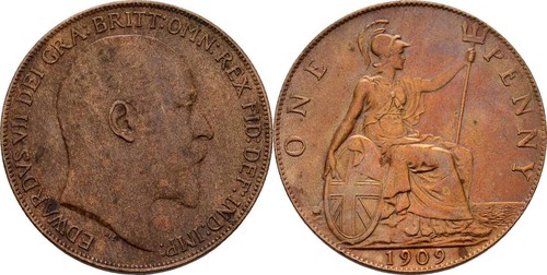 Großbritannien penny 1909 - großbritannien,