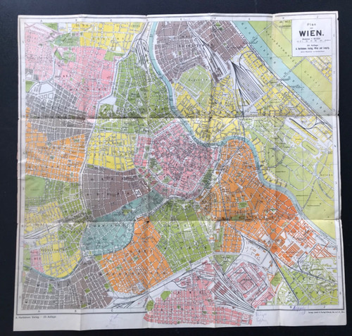Stadtplan von wien a - von,