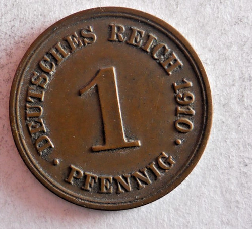 1910 deutsche reich pfennig - 1910, g